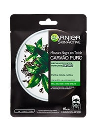 Máscara carvão puro